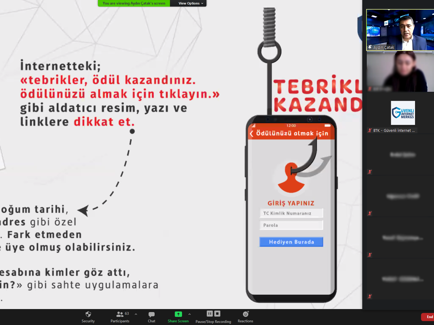 Trabzon Ortahisar Trabzon Mesleki ve Teknik Anadolu Lisesi Öğrencilerine Yönelik Online Eğitim